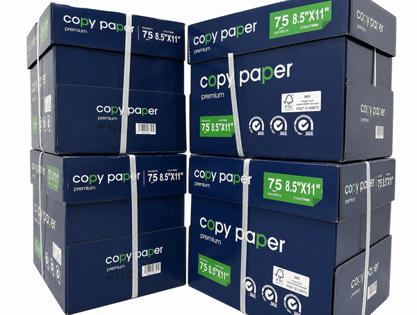 Papel carta 75 gramos Copy Paper caja 5 resmas para oficina