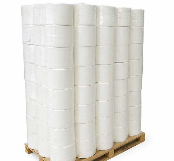 Papel Higiénico Industrial 6x250 Metros Blanco | Pallet de 45 Mangas