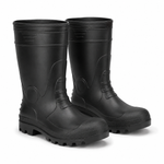 Bota de Seguridad PVC Negra con Punta y Planta de Acero