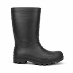Bota de Seguridad PVC Negra con Punta y Planta de Acero