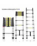 Escalera extensible de aluminio 3,2 m para mantenimiento y bodegas