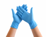 Guantes de nitrilo celeste Muncare