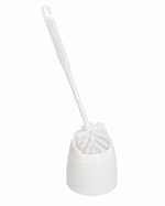 Hisopo de baño blanco con base para limpieza de WC