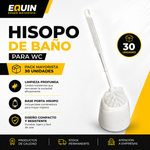 Escobilla de baño con base para higiene de inodoro