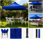 Toldo azul 3x3 para eventos ferias terrazas y exterior