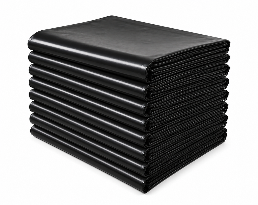 Pack de bolsas de basura industriales negras 110x120 cm 50 micras