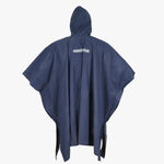 Capa Impermeable para Lluvia PVC Azul con Capucha