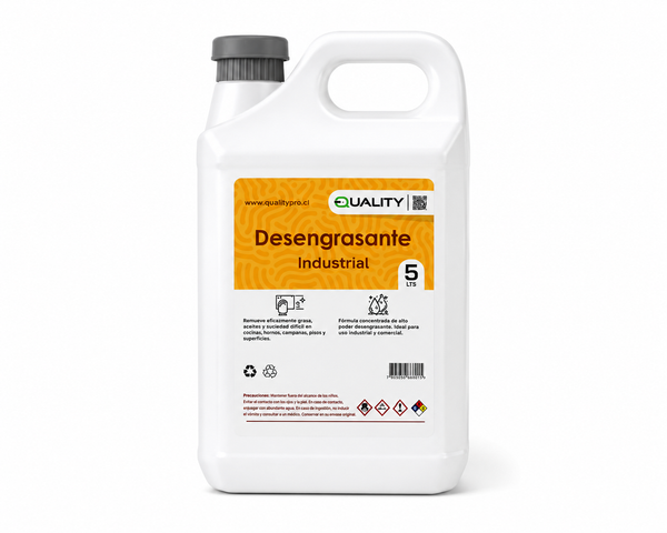 Desengrasante Industrial 5 Litros | Pack 20 Bidones Alta Concentración