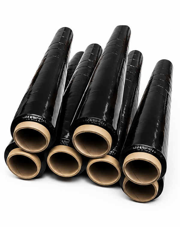 Film Stretch Negro Industrial 1,7 Kg 300 Metros Caja 8 Unidades