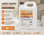 Jabón Líquido Industrial 5 Litros Esencia Coco | Pack 20 Bidones